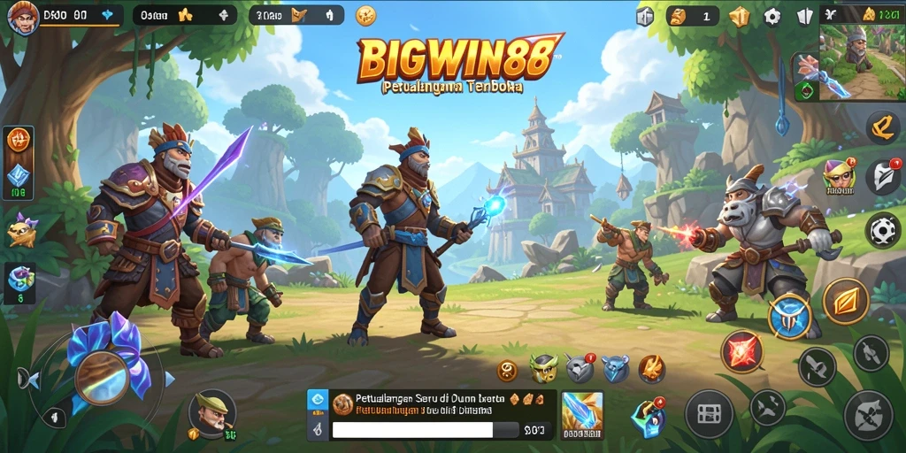 Tampilan menakjubkan dari gameplay Open World di BIGWIN88.