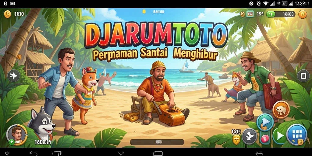 Screenshot <strong>DJARUMTOTO</strong> menampilkan keseruan permainan santai yang penuh warna.