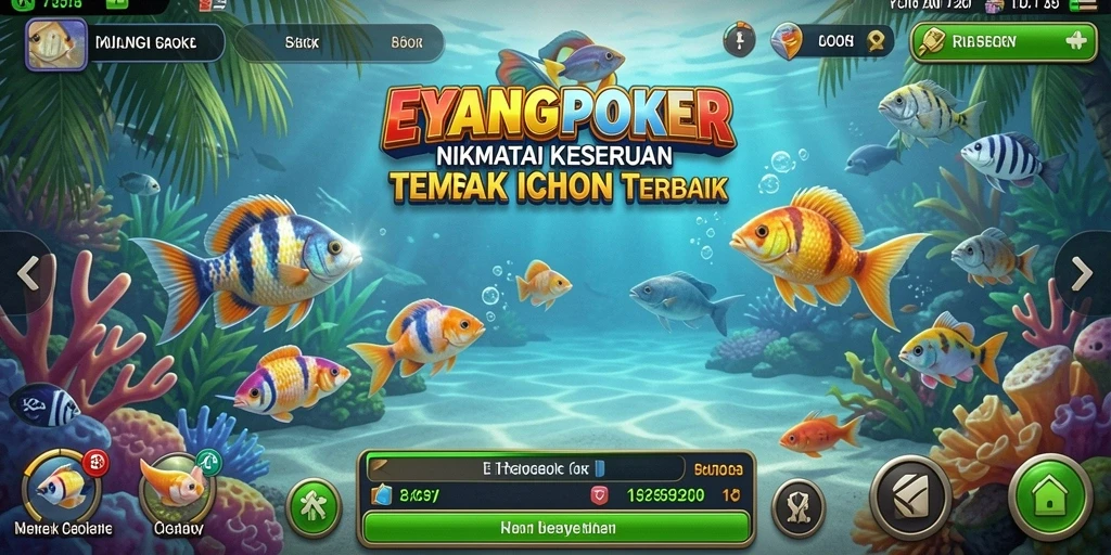 Tampilan menarik dari gameplay Tembak Ikan di EYANGPOKER.