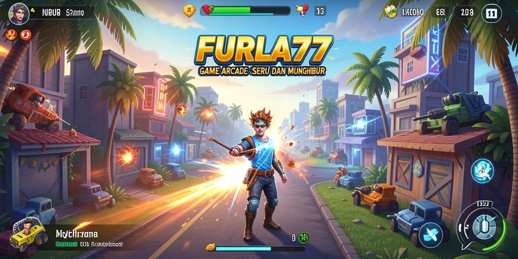 Tampilan gameplay seru FURLA77 yang menantang dan penuh warna.