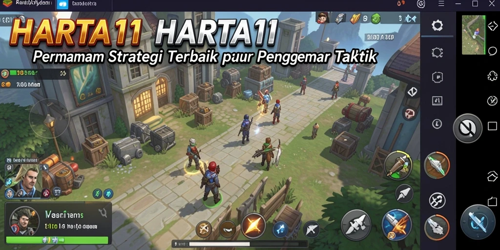 Tampak gameplay menegangkan dan strategi yang mendalam dalam HARTA11.