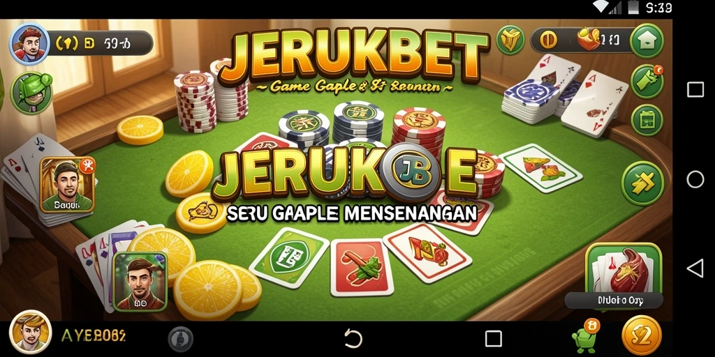 Screenshot gameplay JERUKBET menampilkan aksi seru Gaple.