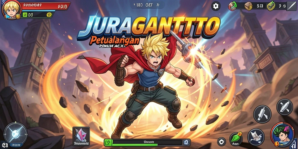 Screenshot JURAGANTOTO menampilkan pertarungan seru di dunia anime yang menakjubkan.