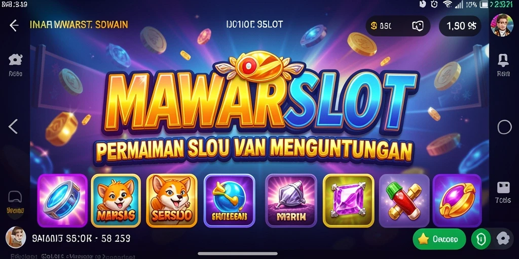 Tangkapan layar gameplay MAWARSLOT dengan fitur slot menarik.