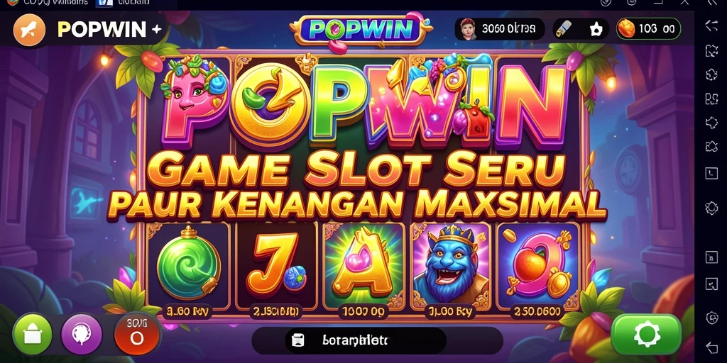 Tampilan menarik gameplay Slot di POPWIN dengan animasi yang memukau.