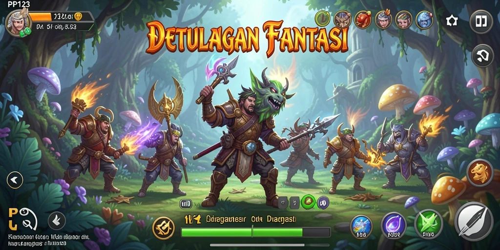 Tangkapan layar utama PP123 yang menunjukkan aksi petualangan mendebarkan.