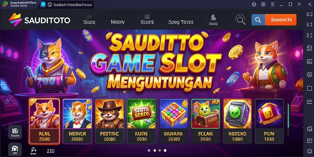 Gameplay mengasyikkan dari game Slot SAUDITOTO yang penuh warna.