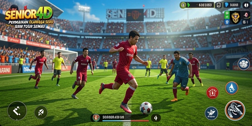 Tangkapan layar utama dari gameplay SENIOR4D yang seru.