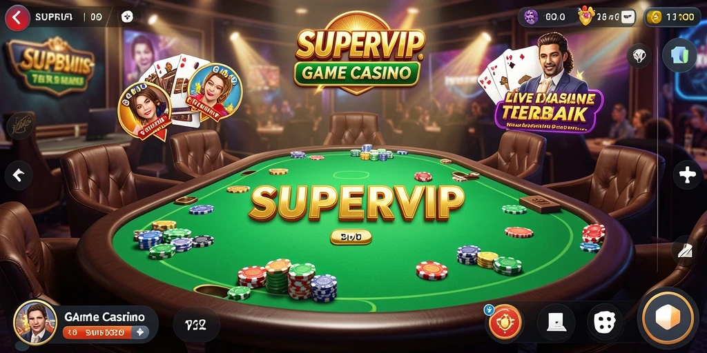 Tampilan gameplay menarik dari SUPERVIP dalam Live Casino.