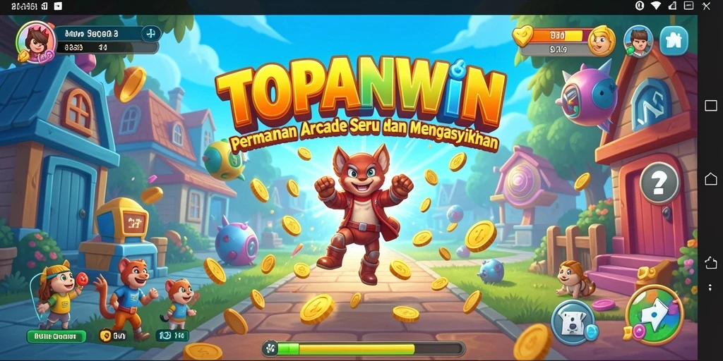 Tangkapan layar utama dari gameplay seru TOPANWIN.