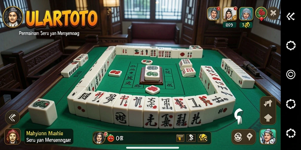 Tangkapan layar menampilkan gameplay menawan dari ULARTOTO Mahjong.